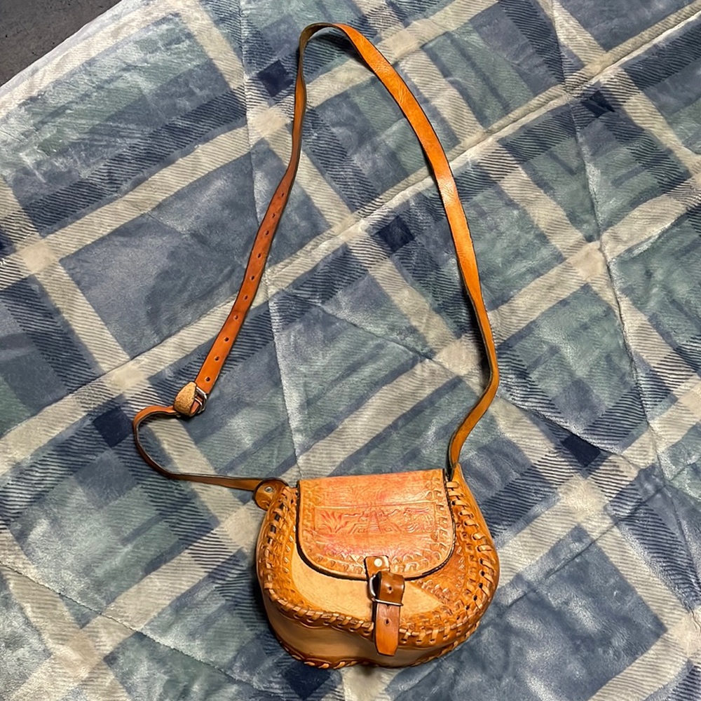 Leather Long Strap Bag From Mexico